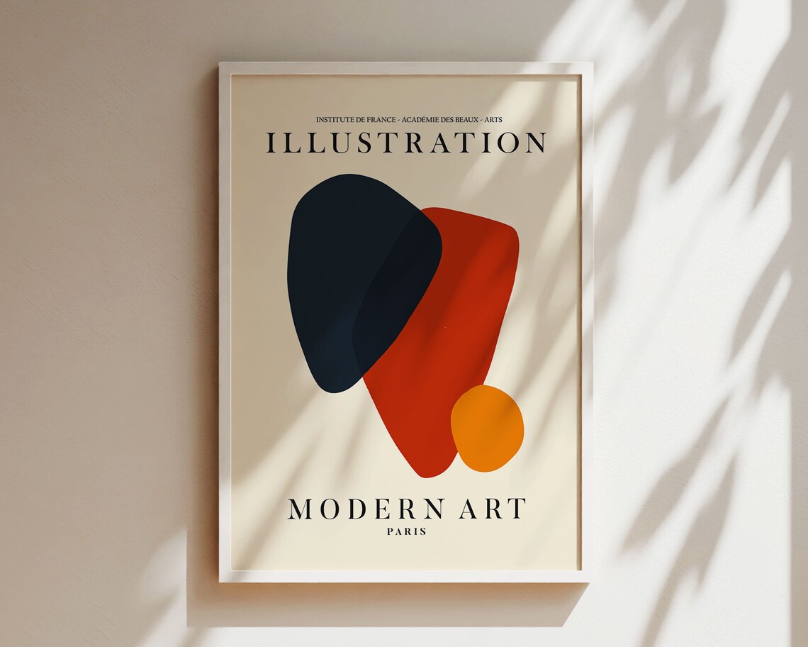 Mid Century Modern Exhibition, Minimalist Vintage Poster - Image 4