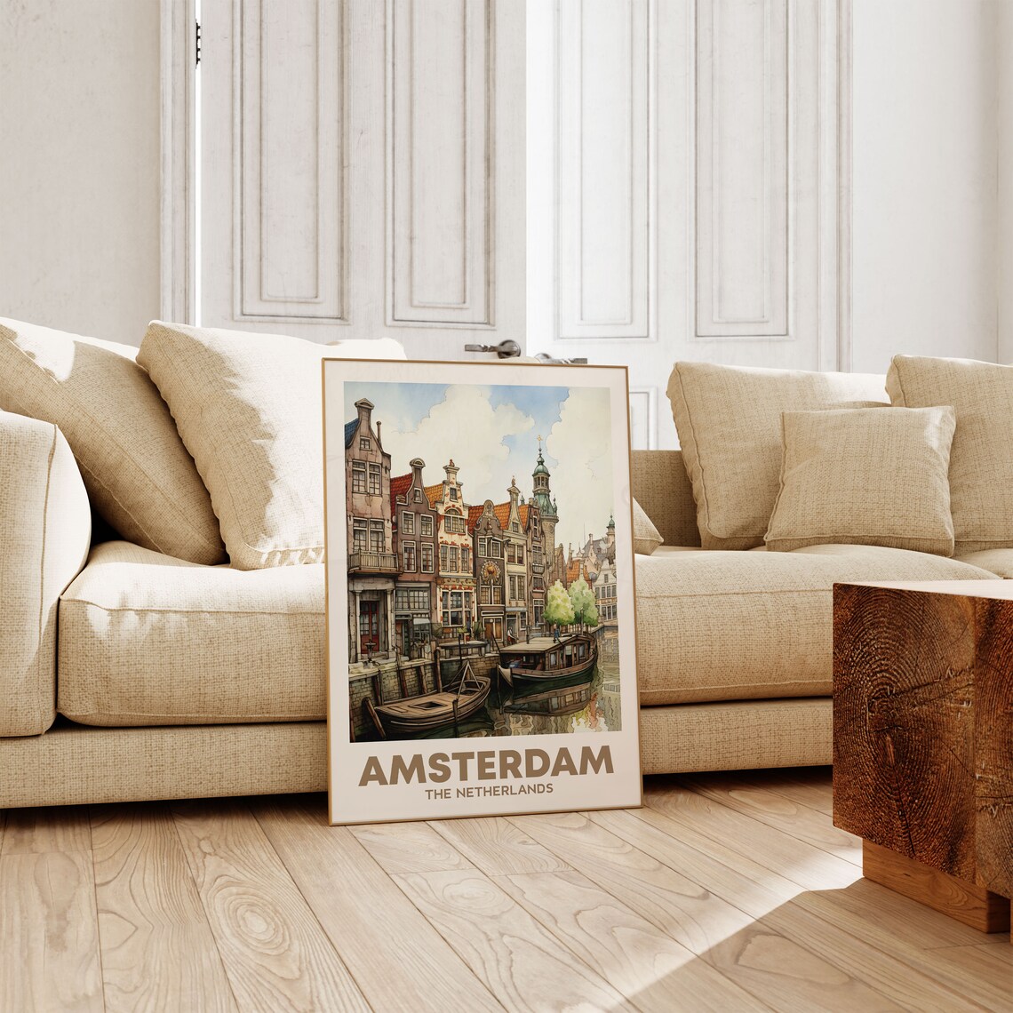 Amsterdam The Netherlands Travel Market Art Print - Image 3
