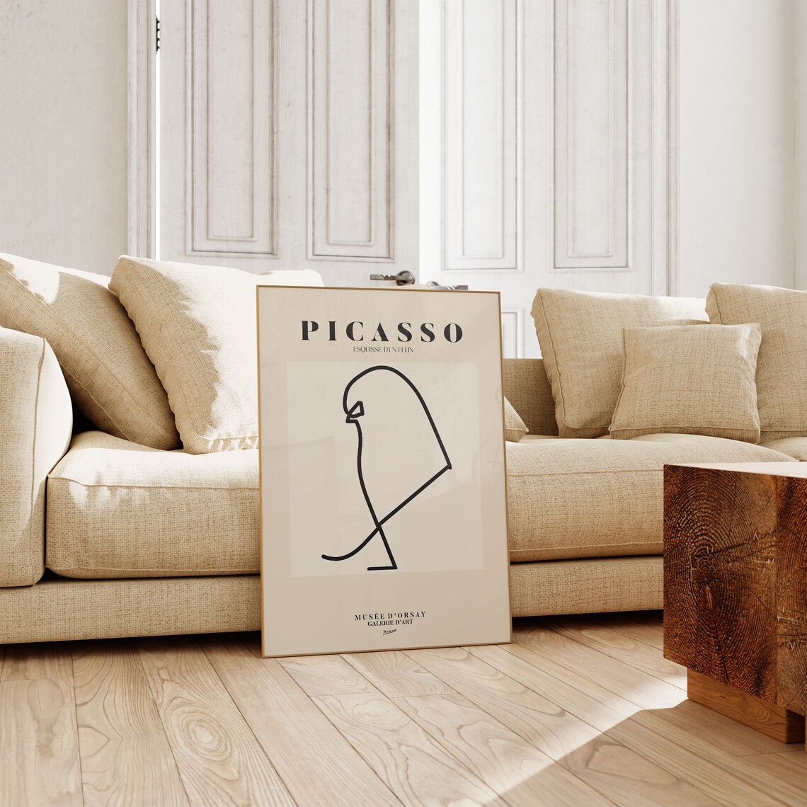 Picasso Exhibition, Abstract Vintage Minimalist Art Print - Image 3