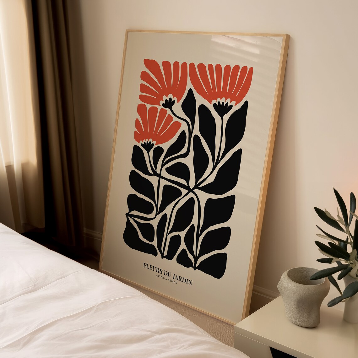 Henri Matisse Flower Style Exhibition Poster, Boho Decor - Image 3