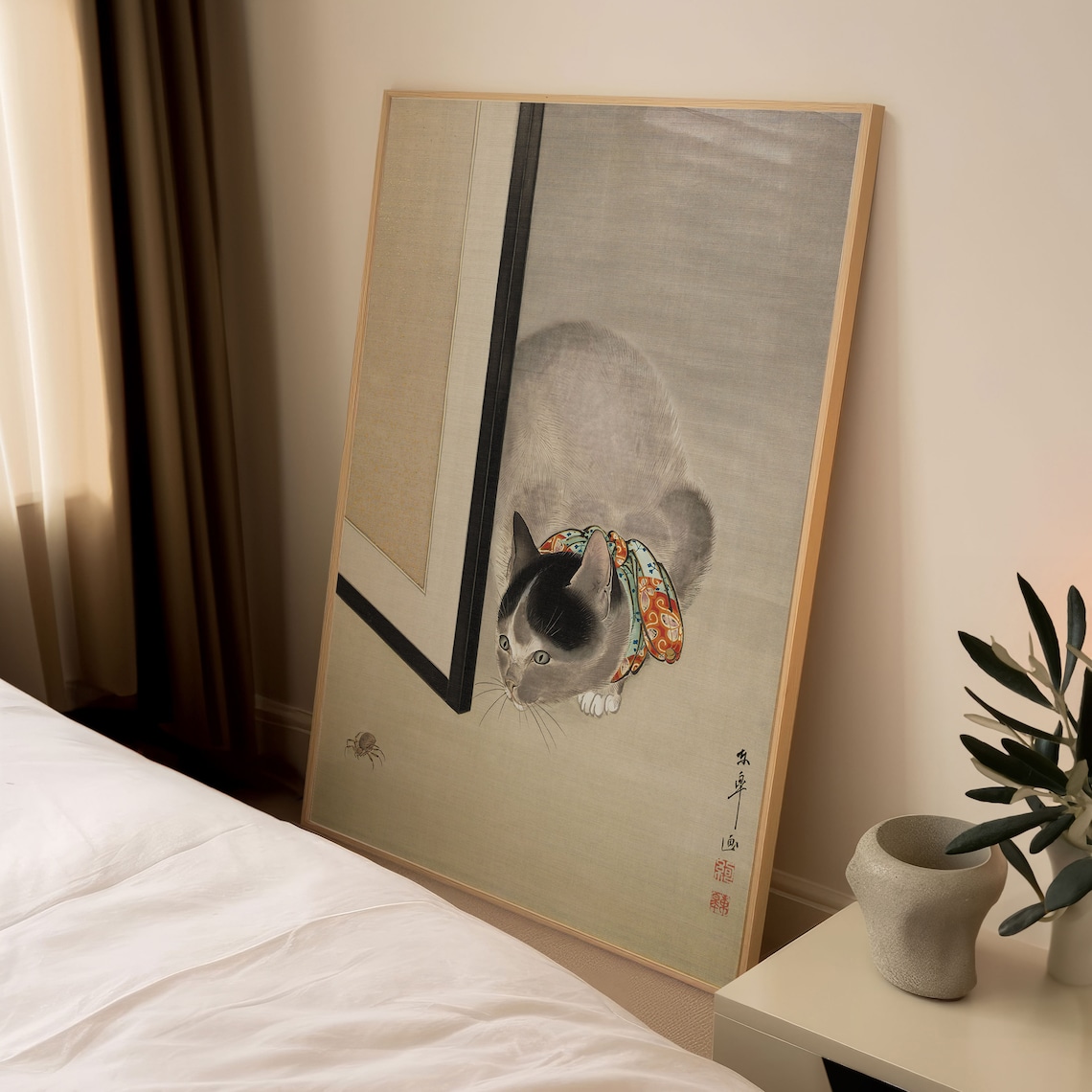 Minimalist Cat Poster, Japanese Cat Art - Image 4