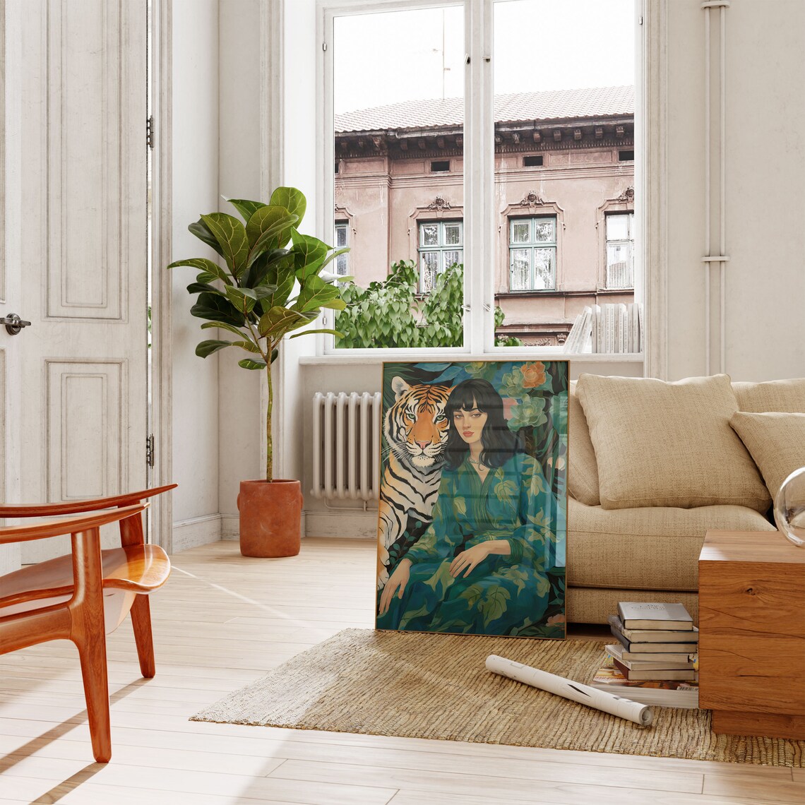 Colorful Eclectic Boho Wall Art, Gift For Friend - Image 3