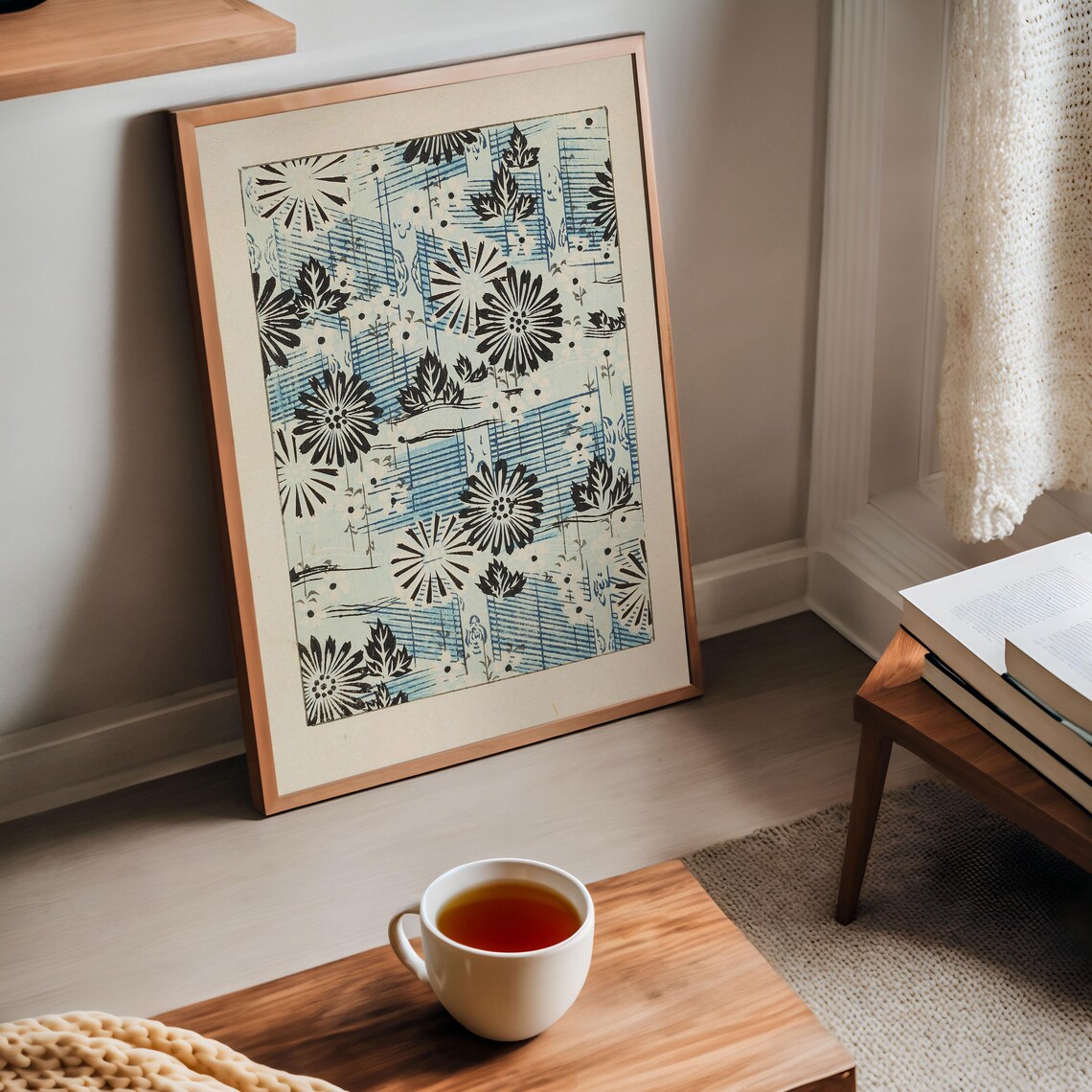 Korin Furuy Japanese Floral, Vintage Ukiyo-E Poster - Image 4