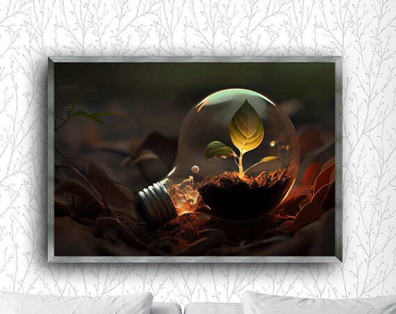 Emergence Of Life, Growth And Renewal Inspirational Decor