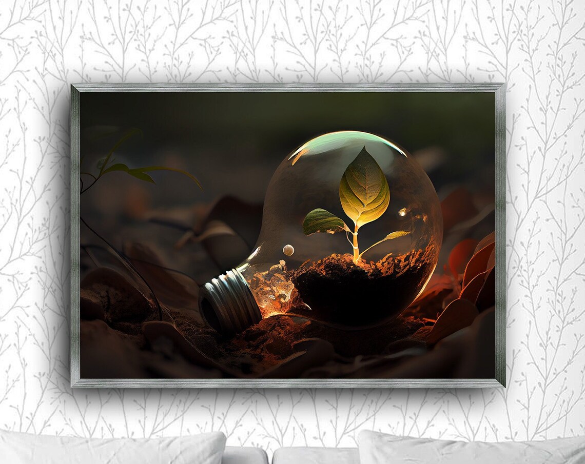 Emergence Of Life, Growth And Renewal Inspirational Decor