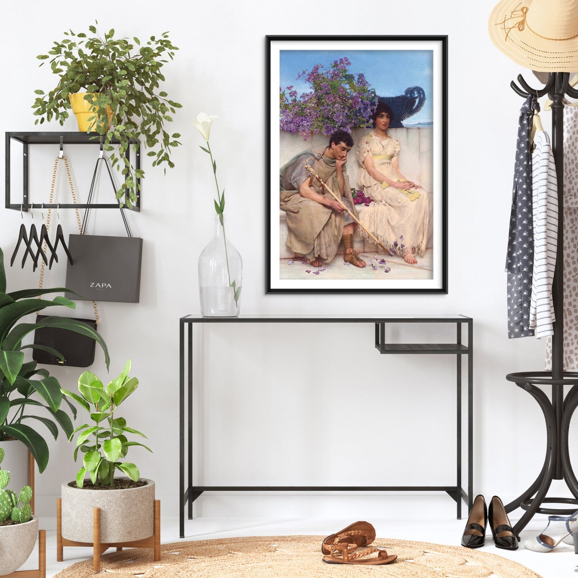 Alma Tadema An Eloquent Silence 1890 Roman Scene Classic Art Poster - Image 2