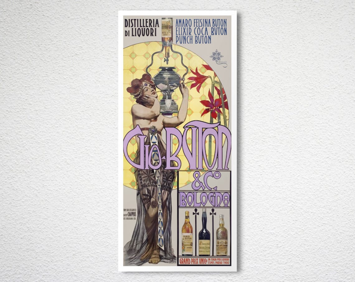 Vio Buton Liquori Vintage Beverage Art Print - Image 2
