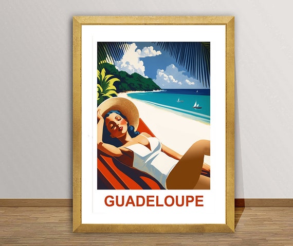 Guadeloupe Antilles Travel Poster By Wed Travel Antilles Print Guadeloupe Poster Minimalist Poster Wall Decor Gift Idea