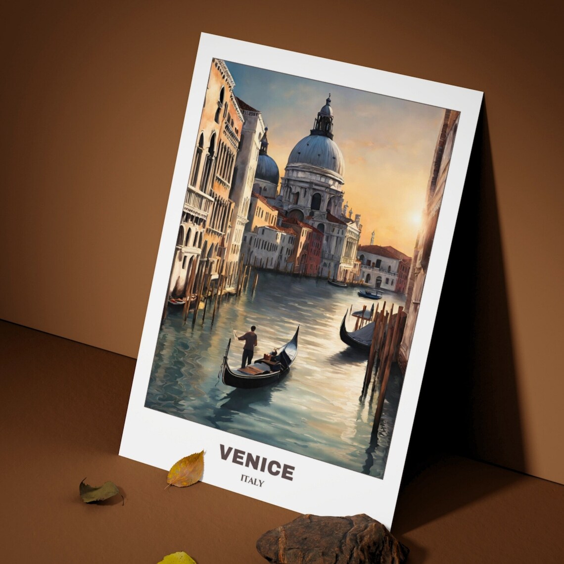 Venice Cityscape Painting Travel Poster - Image 4