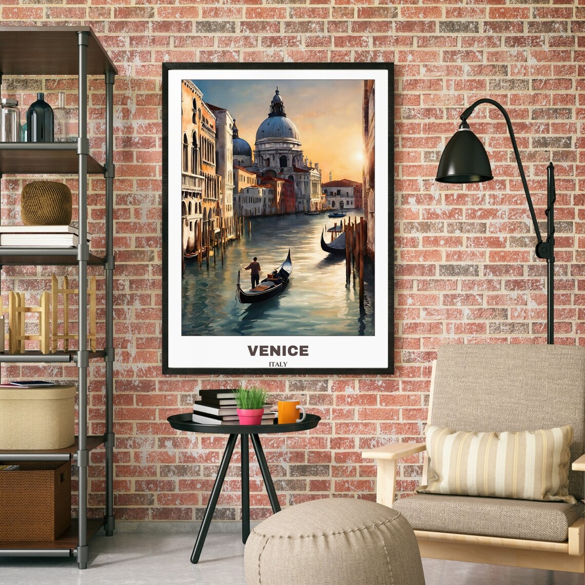 Venice Cityscape Painting Travel Poster - Image 3