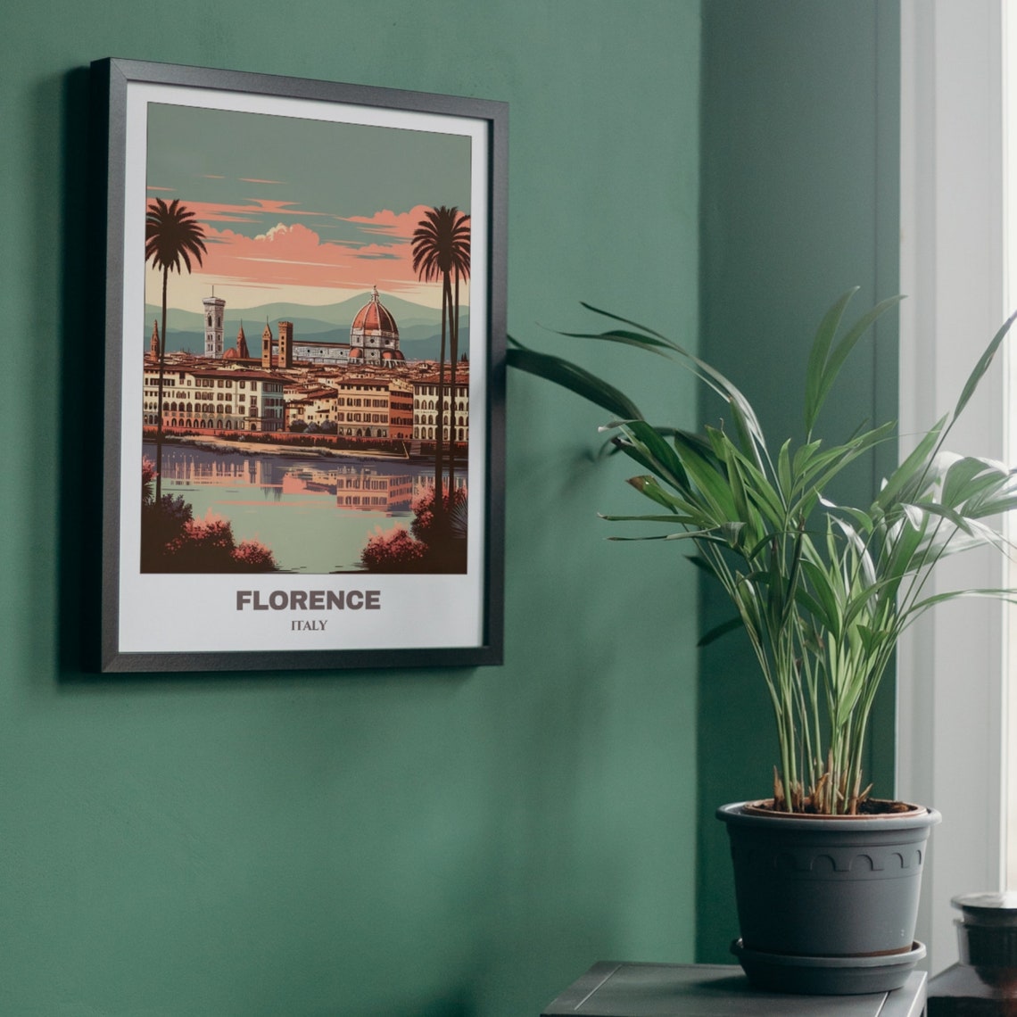 Florence Travel Poster Italy Travel Poster Cityscape Painting Print Wall Art Travel Wall Art Room Decor Florence Trip - Image 5