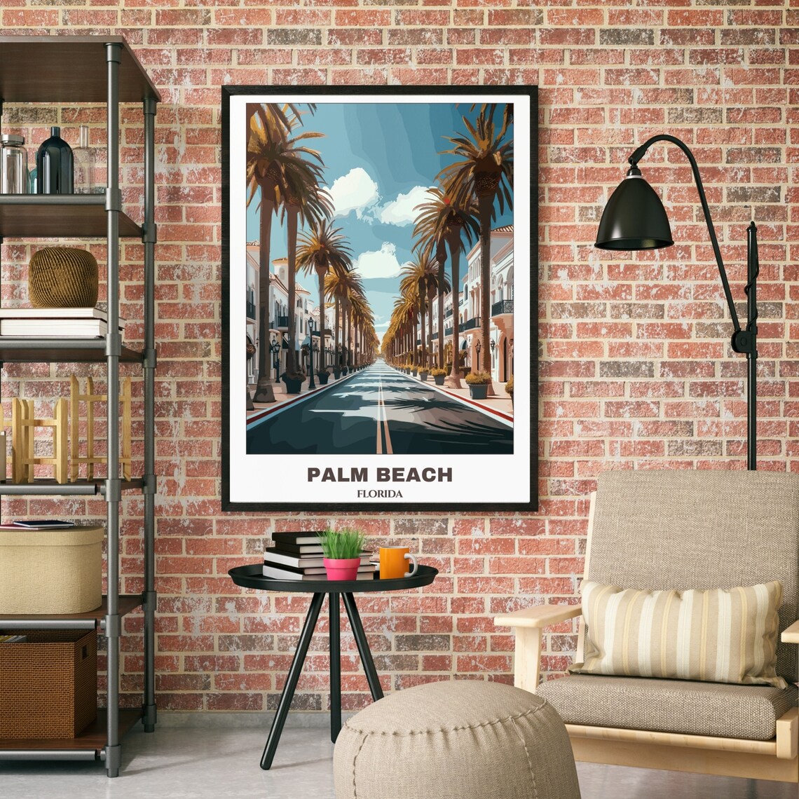 West Palm Beach Florida Travel Poster, Cityscape - Image 2