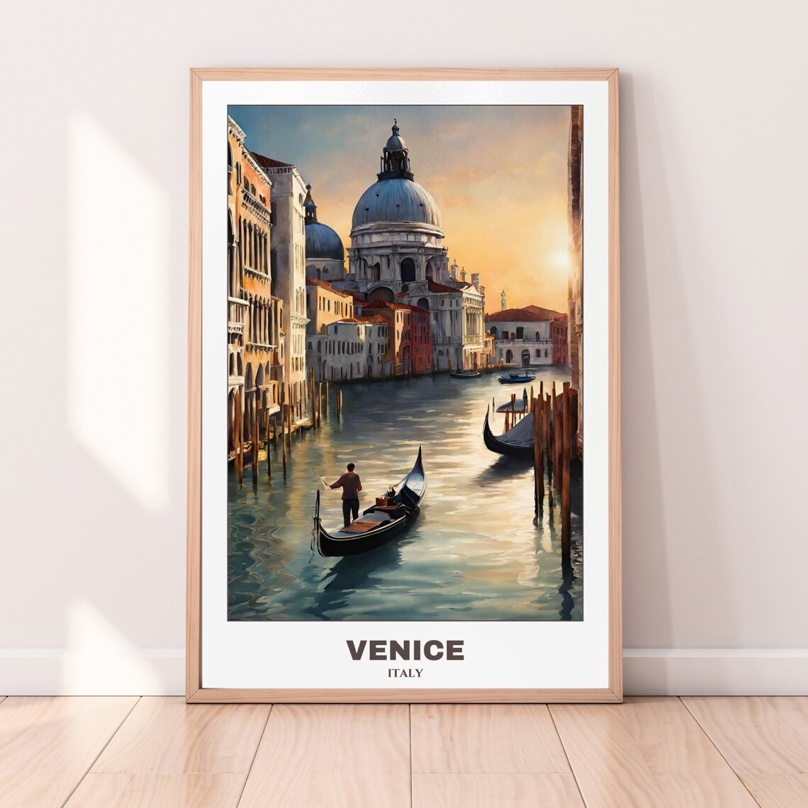 Venice Cityscape Painting Travel Poster - Image 2