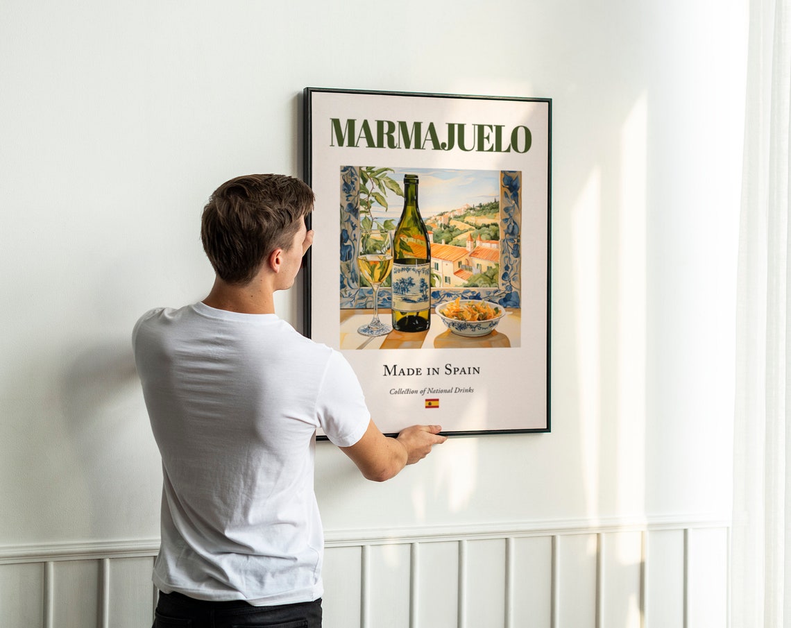 Marmajuelo on Maiolica Tile, El Hierro Art Print - Image 3
