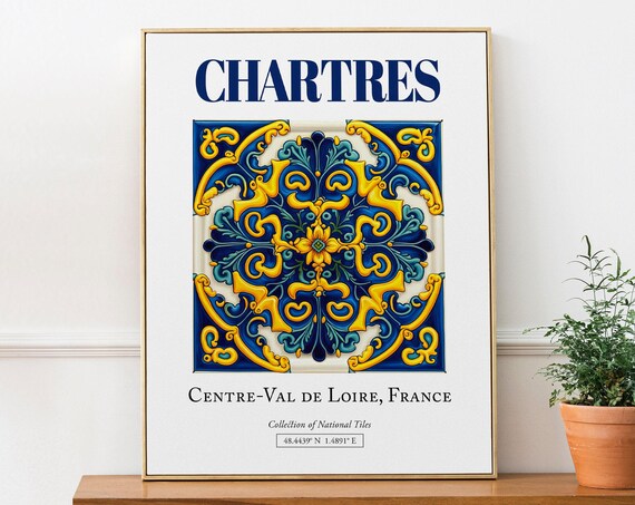 Chartres Centre-Val De Loire France Travel Poster