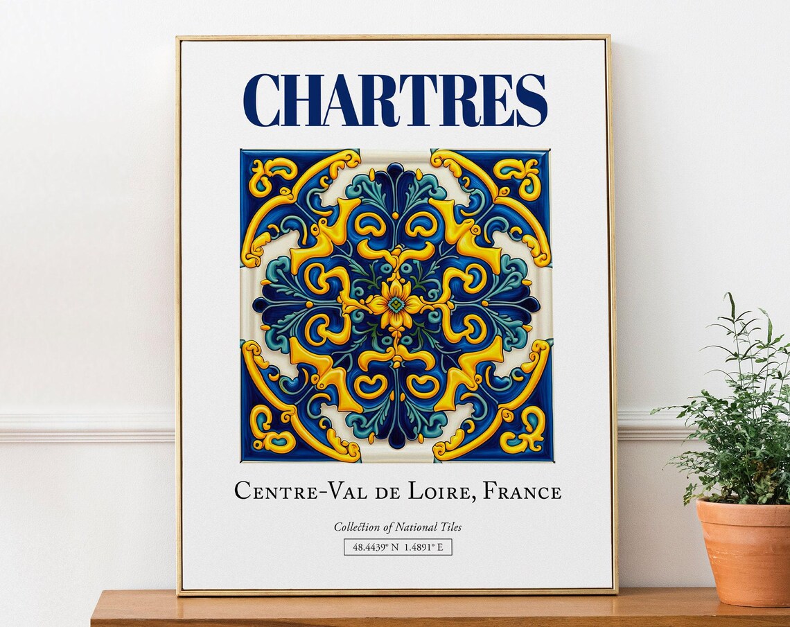 Chartres Centre-Val De Loire France Travel Poster