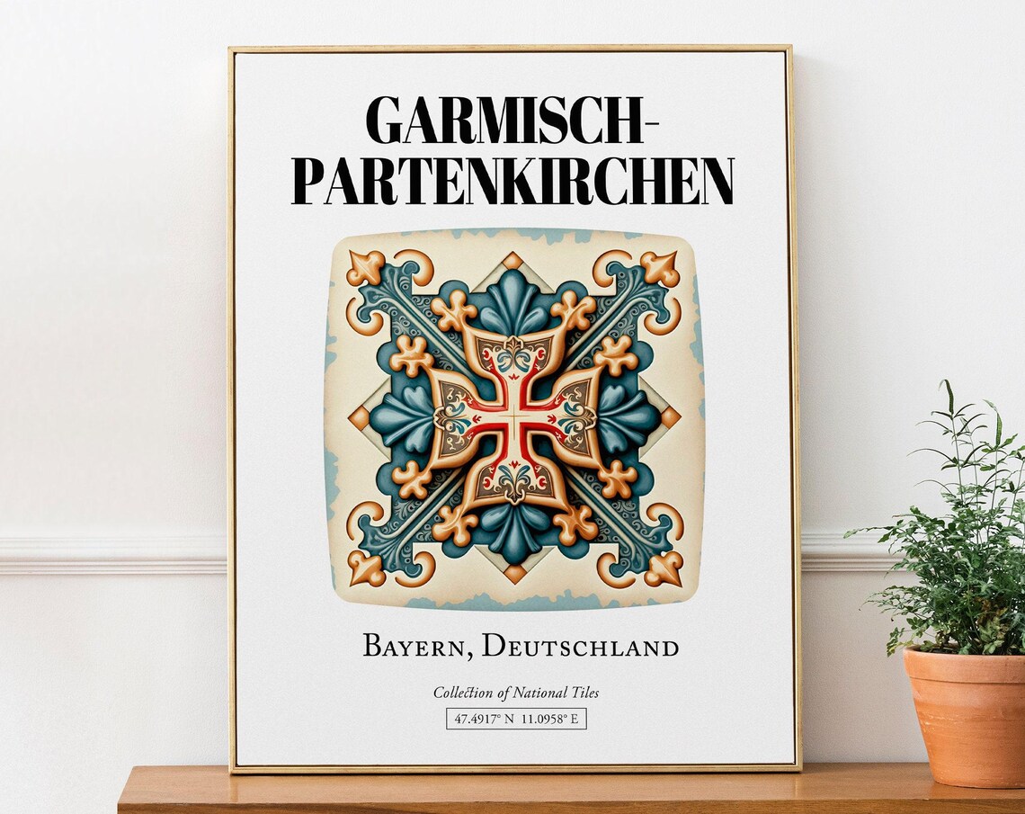 Garmischpartenkirchen Bayern Germany Travel Poster