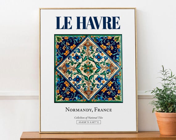Le Havre Normandy France Traditional Tile Art Print