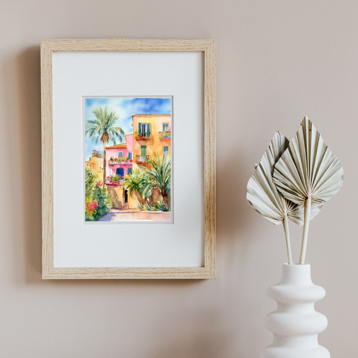Palma De Mallorca Watercolor Travel Poster, Spain - Image 3