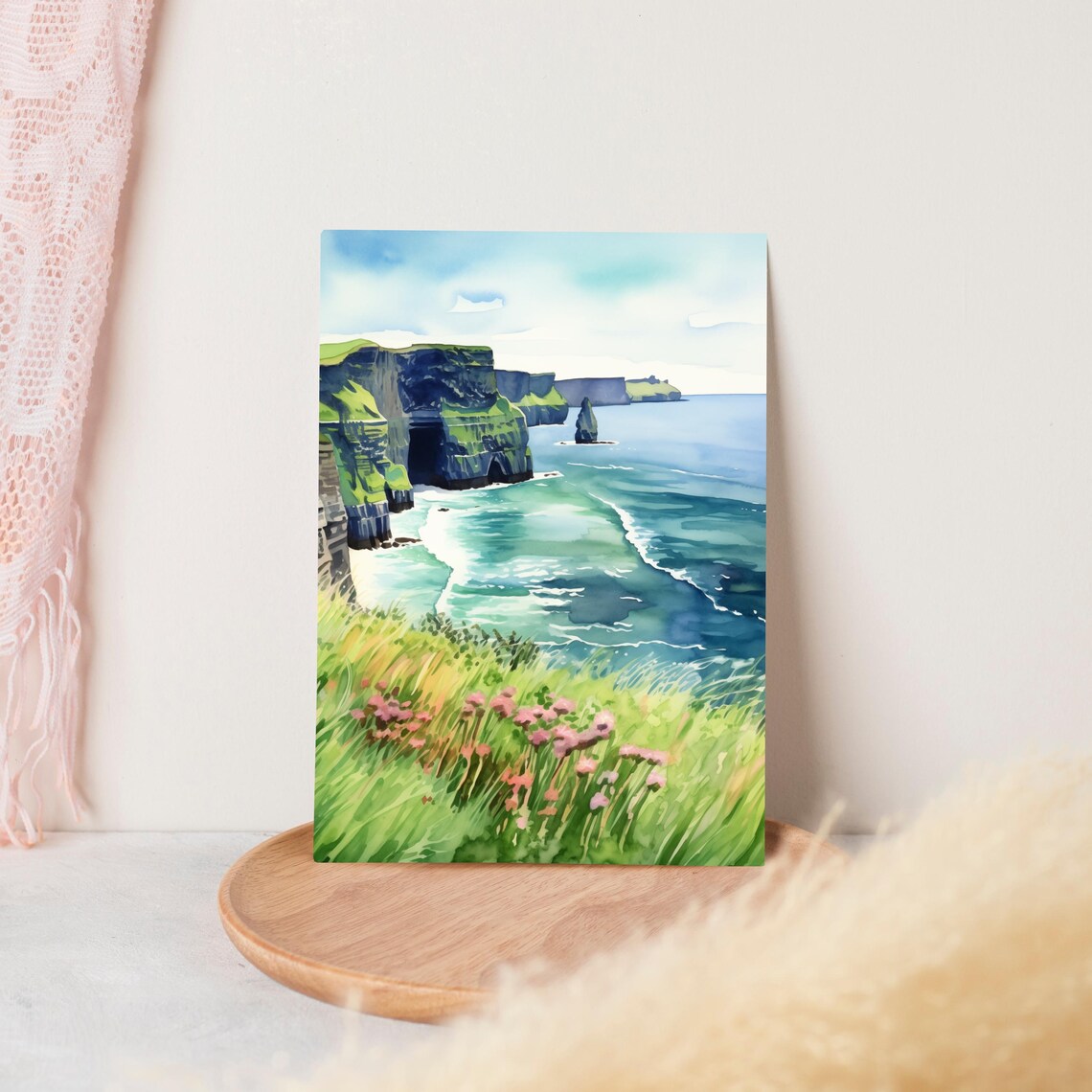 Cliffs Of Moher Ireland Landscape Travel Poster - Image 3