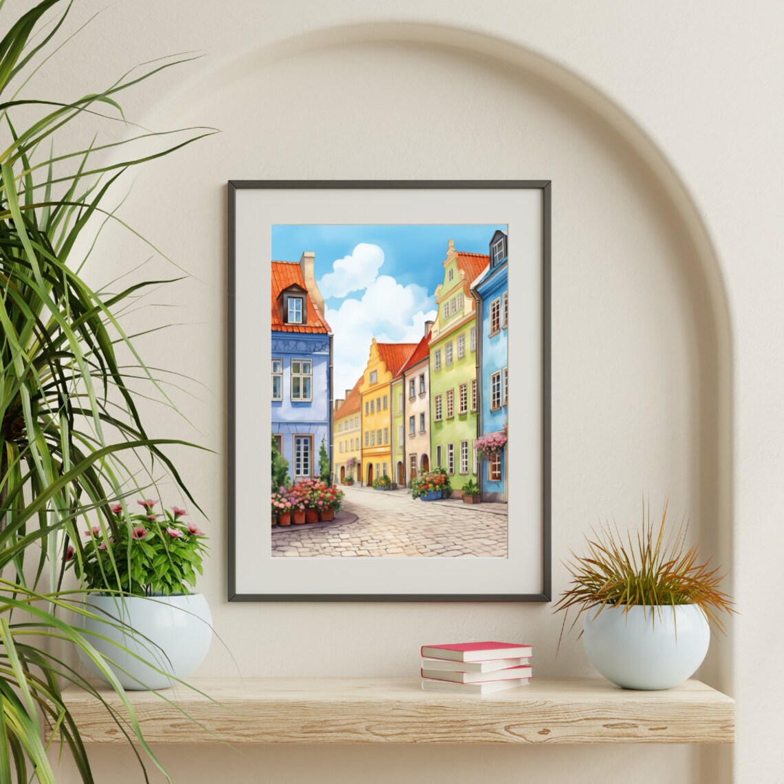 Stockholm Watercolor Travel Poster, Scandinavian Sweden - Image 3