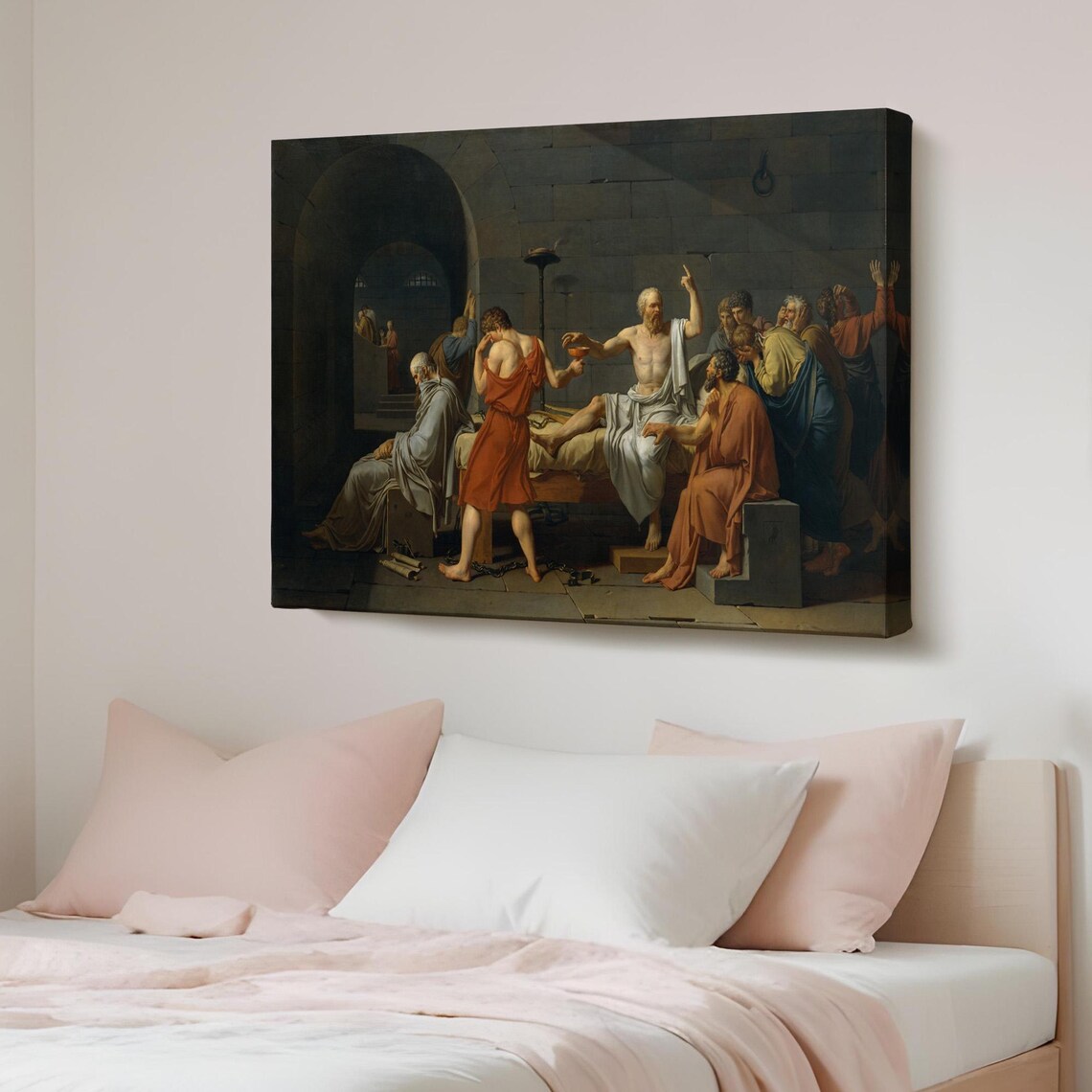 The Death Of Socrates Jacques Louis David Classic Painting Poster