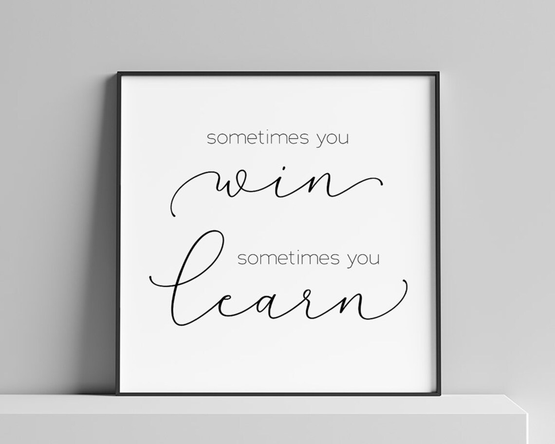 Never Give Up Inspirational Quote Art Print - Image 3