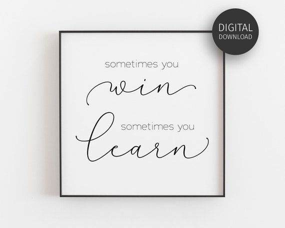 Never Give Up Inspirational Quote Art Print