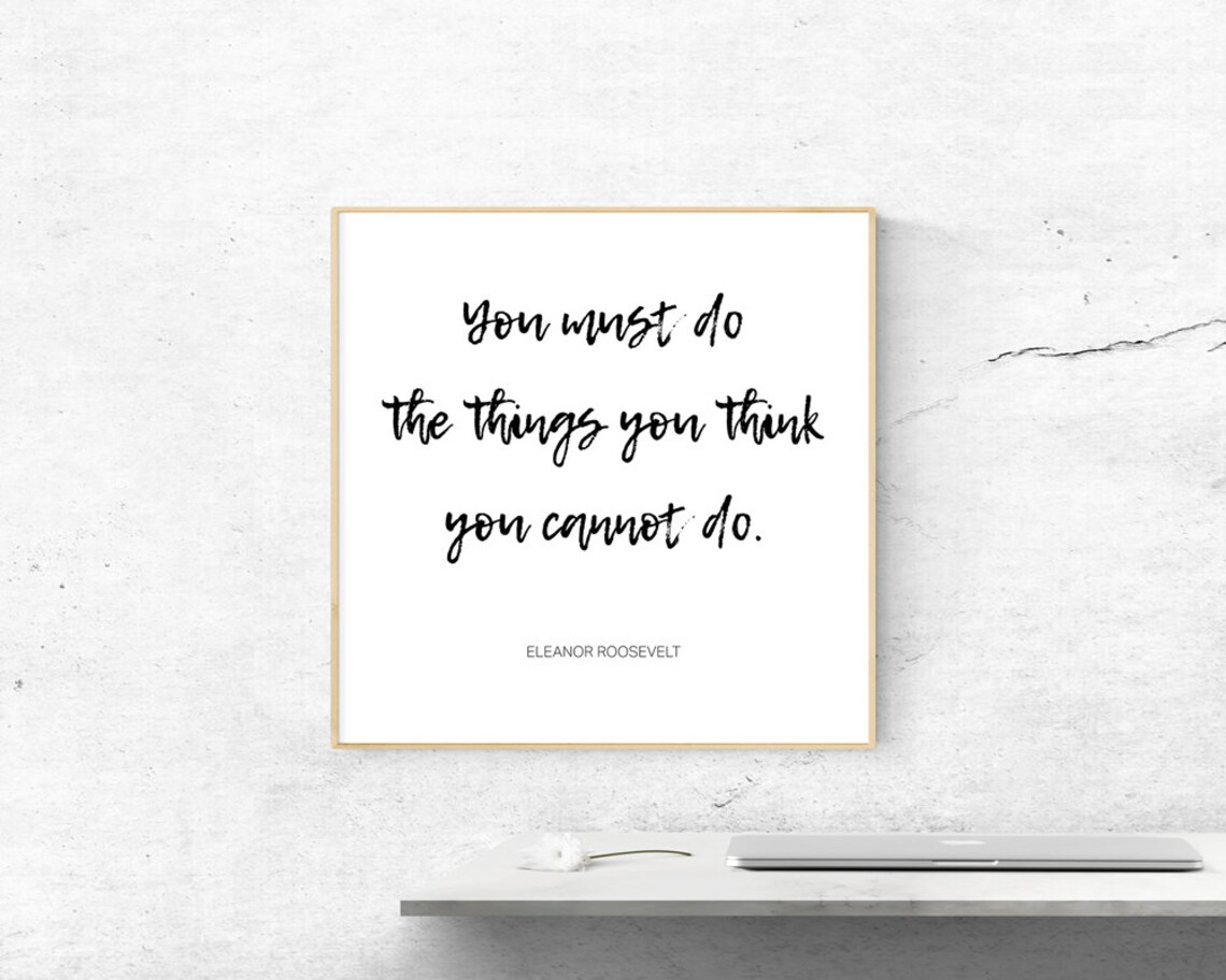 Eleanor Roosevelt Quote Classroom Decor Poster Print - Image 2
