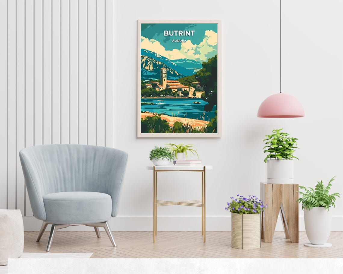 Butrint Albania Ancient Lagoon Town Surrounded By Mountains Poster - Image 2
