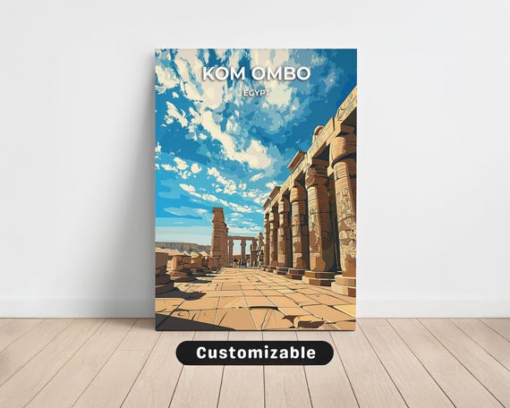 Kom Ombo Egypt Travel Canvas Poster Custom Wall Art