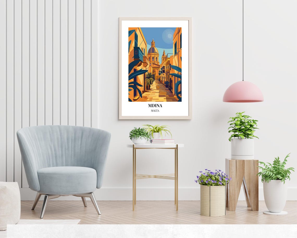 The Silent City Travel Print Wall Art Mdina Malta City Print The Silent City Travel Gift The Silent City Poster - Image 2