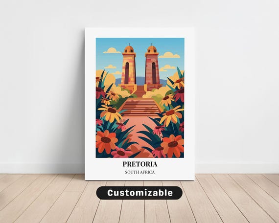 Pretoria South Africa Travel Canvas Poster Custom Wall Art
