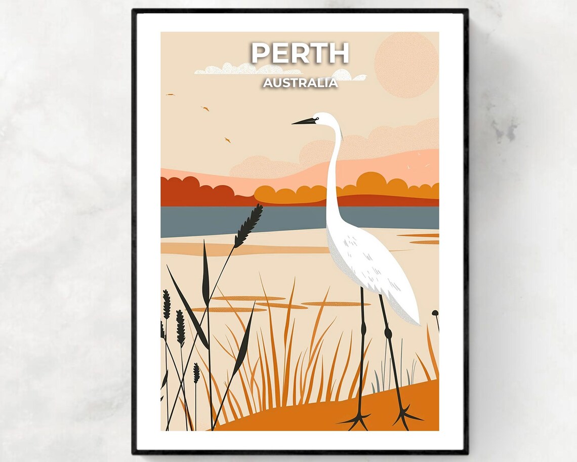 Kings Park And Botanic Garden Travel Print Wall Art Perth Australia City Print Kings Park And Botanic Garden Travel Gift Travel Gift