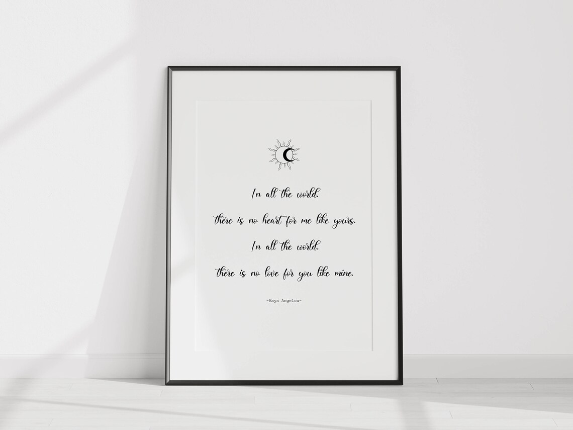 Maya Angelou Love Quote Art Print, Love Affirmation - Image 2