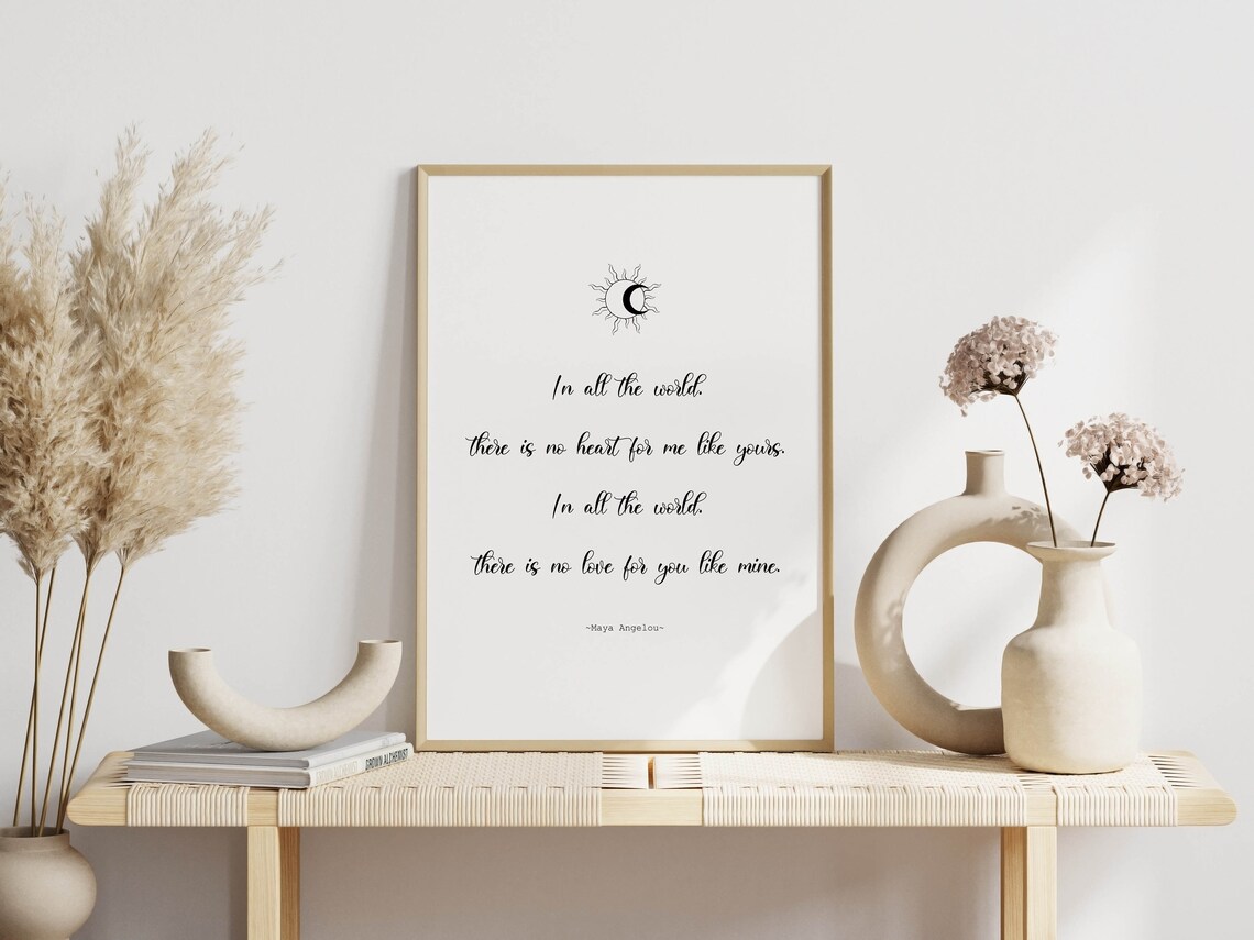 Maya Angelou Love Quote Art Print, Love Affirmation - Image 3
