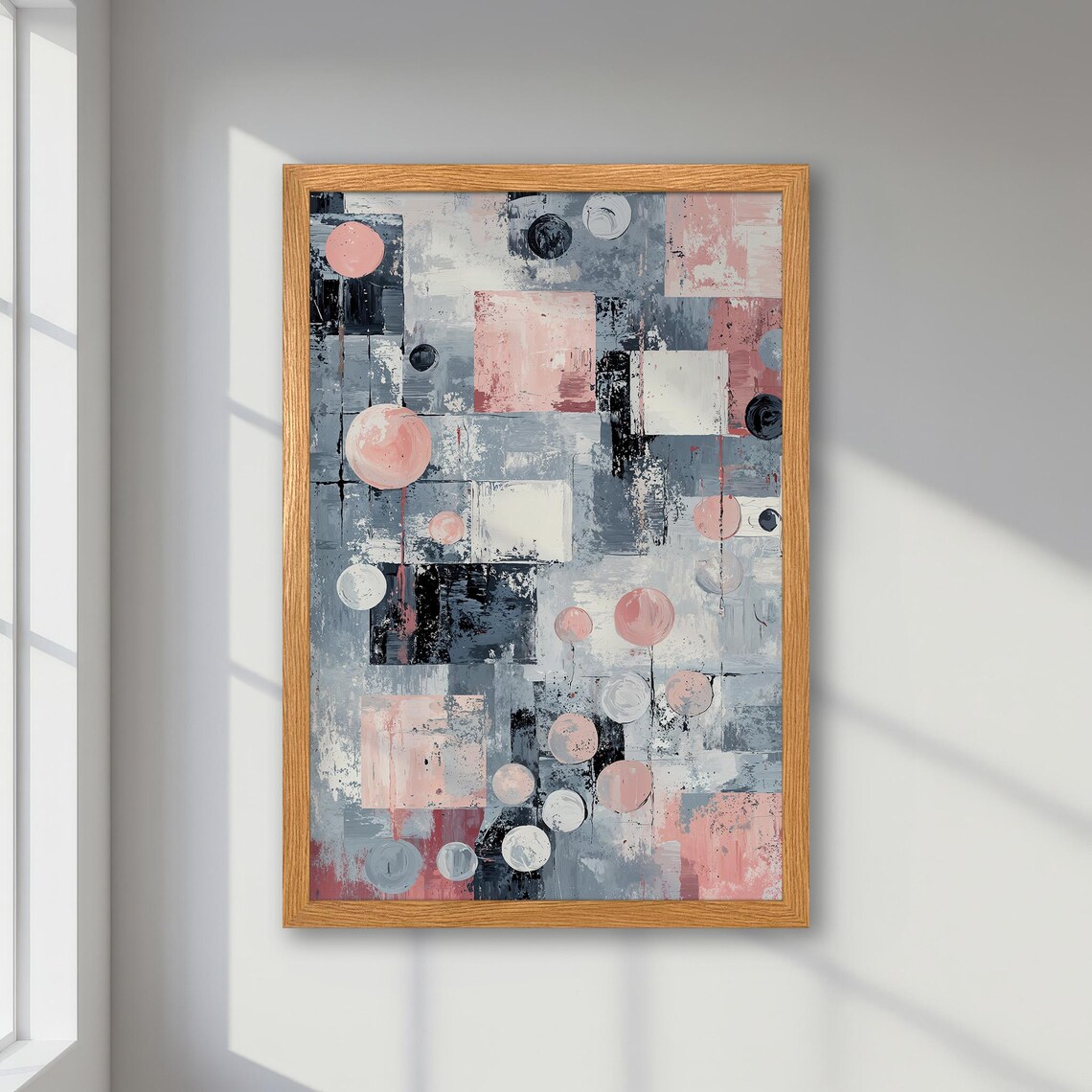 Abstract Geometric Poster - Pastel Minimalist