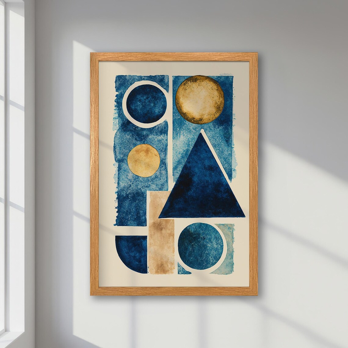 Abstract Geometric Shapes, Modern Wall Art Print