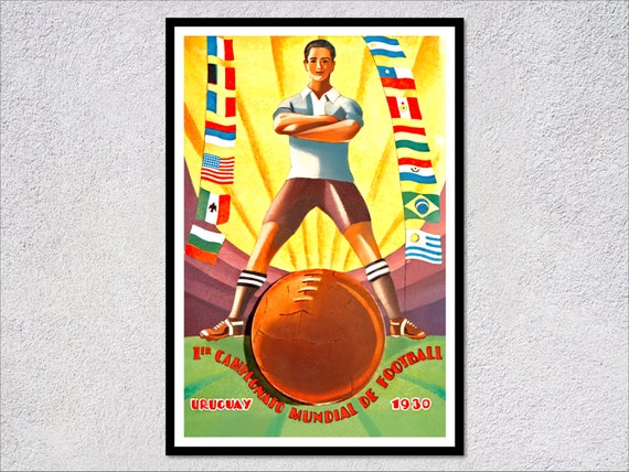 Uruguay 1930 Cup Of Legends Football Poster Reproduction