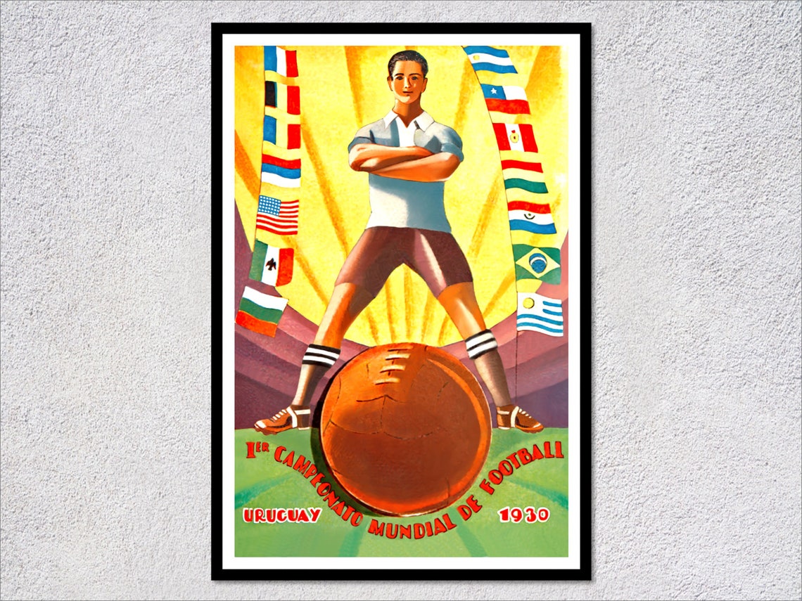 Uruguay 1930 Cup Of Legends Football Poster Reproduction