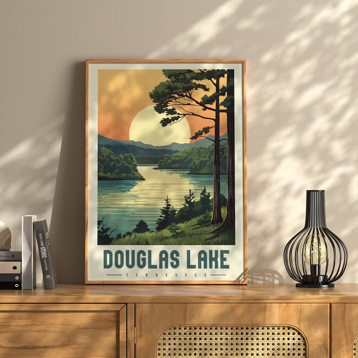 Douglas Lake Tennessee Vintage Travel Poster