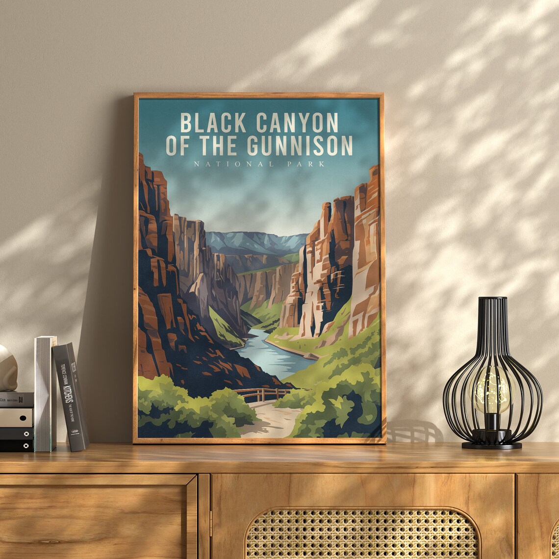 Black Canyon of the Gunnison Travel Poster, Colorado
