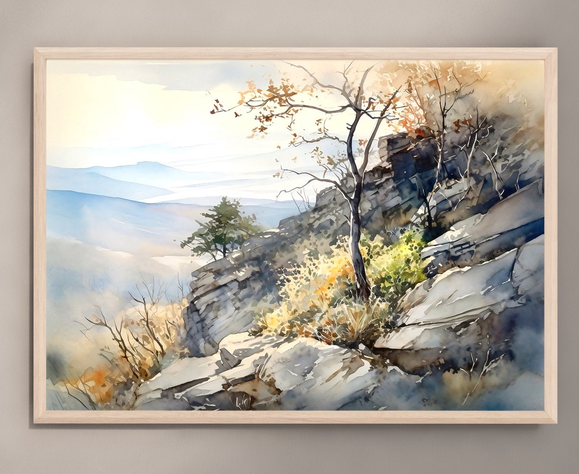 Shenandoah National Park Watercolor Art Print Shenandoah National Park Painting Shenandoah National Park Usa Travel Poster Home Gifts - Image 2