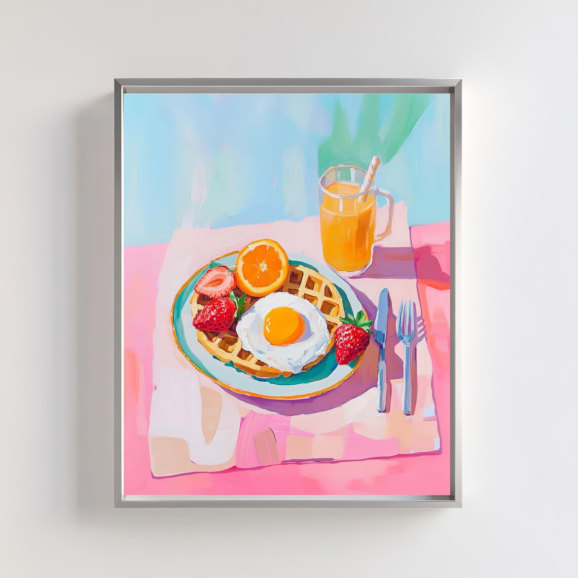 Breakfast Poster, Henri Matisse-Style French Cafe Art Print