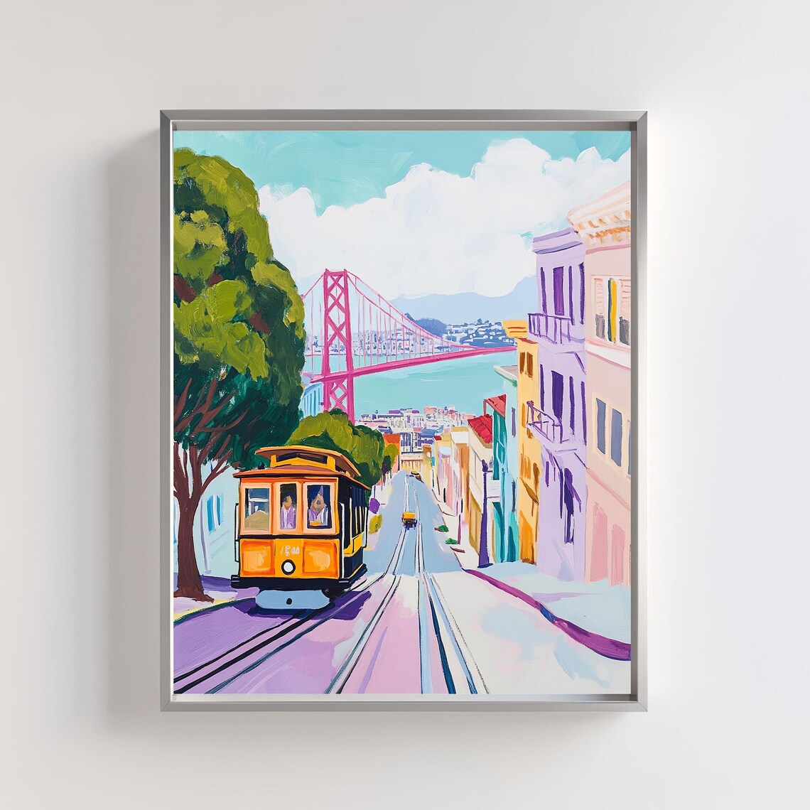 San Francisco, Golden Gate Bridge Cityscape Art Print