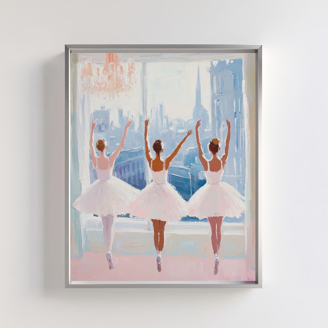 Ballet Dancers Art Print, Elegant Ballerinas