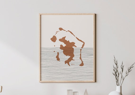 Bora Bora Boho Island Travel Poster Art Print