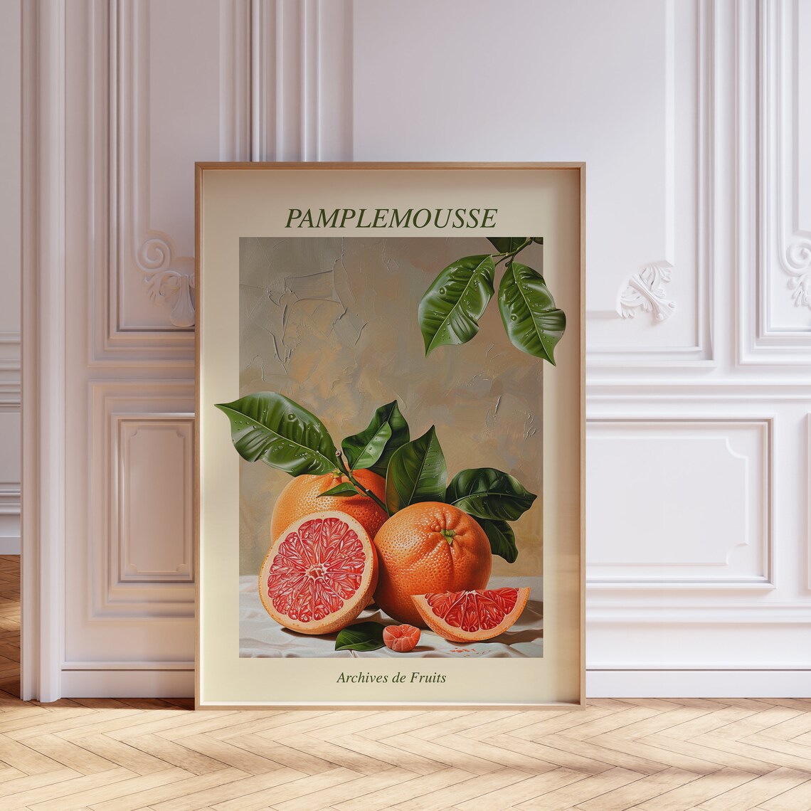 Kitchen Wall Art Grapefruit Prints Realistic Citrus Boho Kitchen Decor Citrus Wall Art Positive Artwork - Image 2