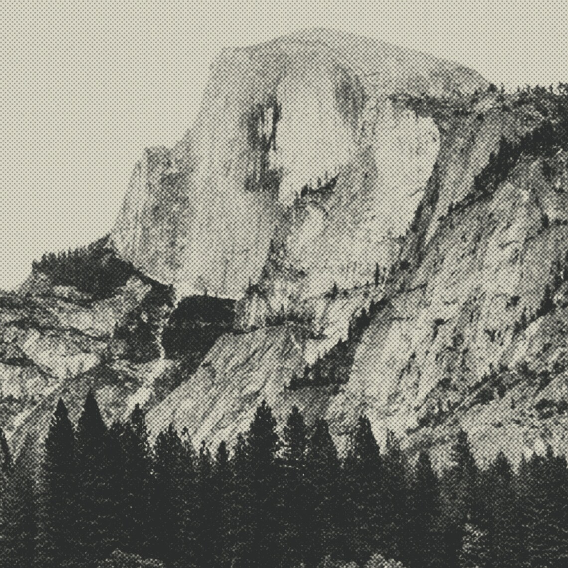 Yosemite National Park Neutral Tones Travel Poster - Image 2