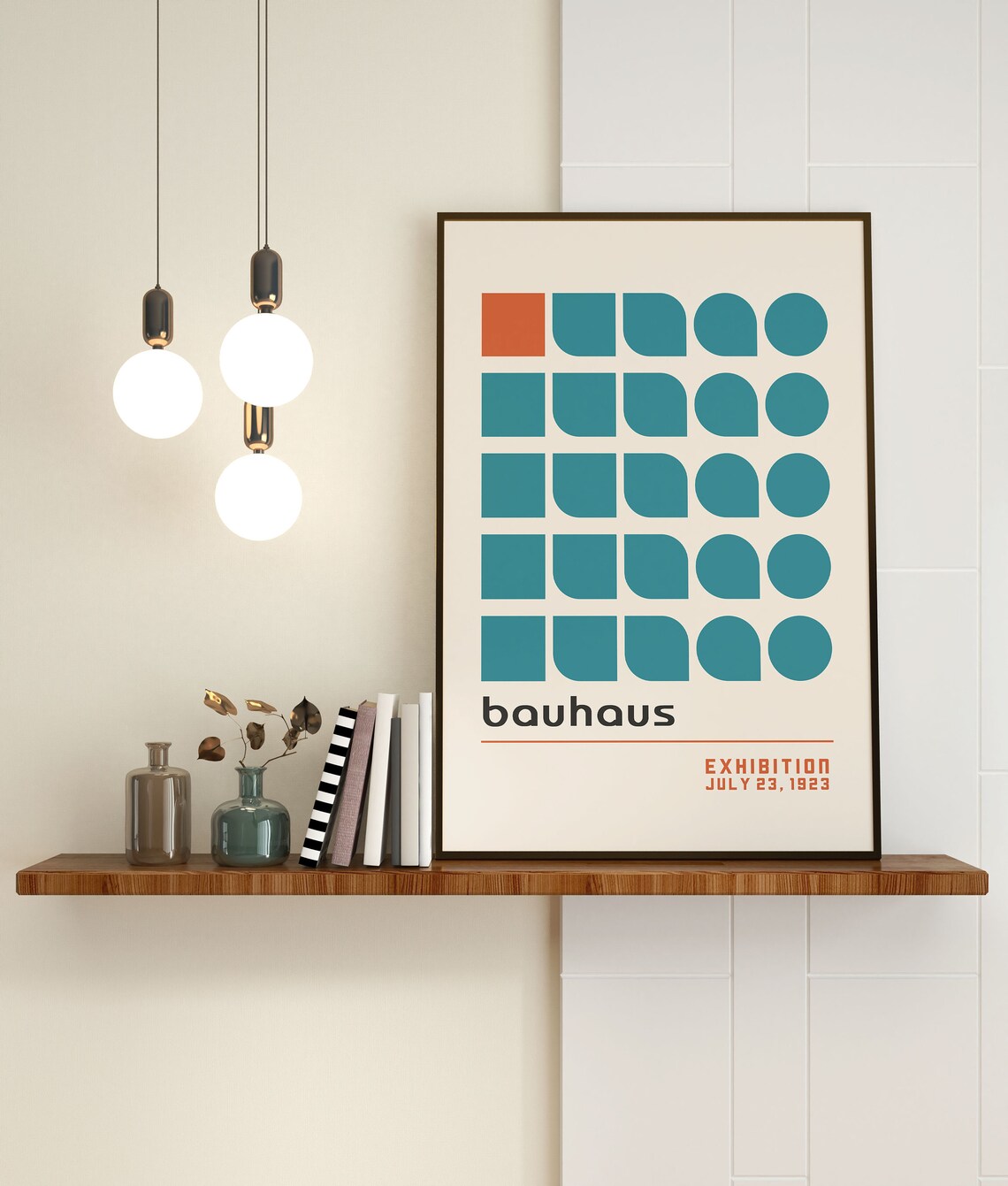 Bauhaus Minimalist Exhibition Poster 1923, Art Print - Image 2